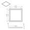 Nuvo Blink Pro 13W 9 in. LED Fixture - 3000K - Square Shape - White Finish - 120V/277V - 0-10V Dimming 62/1729 - alternate 6